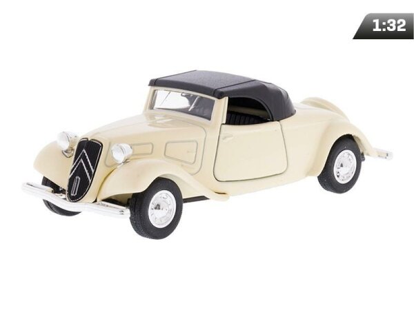 Modell 1:34, 1939 CITROËN 11B Traction Avant Cabrio, cremig (A008751C1TK)