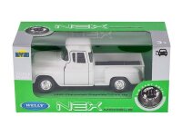 Modell 1:34, 1955 Chevrolet Stepside Pick Up, weiß (A00880CHSB)