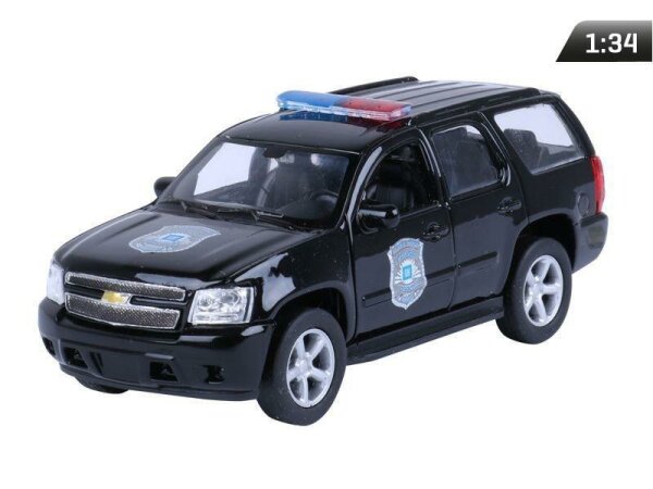 Modell 1:34, 2008 CHEVROLET Tahoe, POLIZEI, schwarz (A876CHTPC)