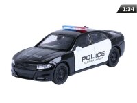 Modell 1:34, 2016 DODGE Charger R/T, POLIZEI, schwarz (A876DOCPC)