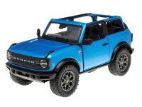 Modell 1:34, 2022 Ford Bronco Open Top, blaus (A11767N)