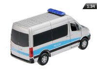 Modell 1:34, Mercedes-Benz Sprinter POLIZEI, silber...