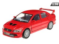 Modell 1:36, Mitsubishi Lancer Evolution VII, rot  (A11760C)