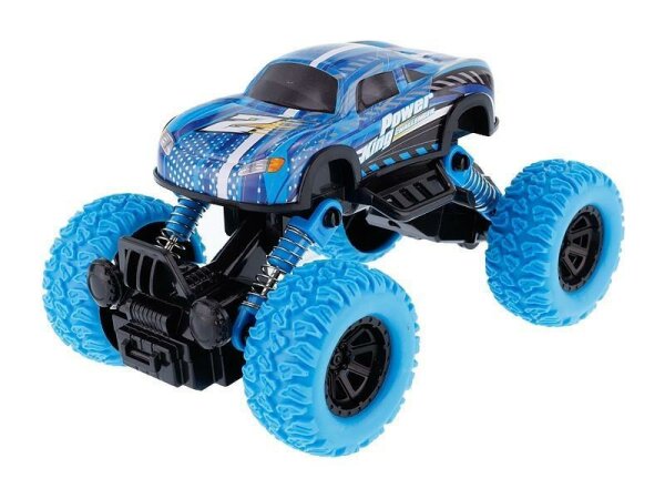 passend für kompatibel mit -  1:64, Big Wheels Metallfahrzeug, blau