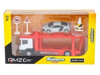 Modell 1:64, RMZ City Scania - Abschleppwagen + Zubehör