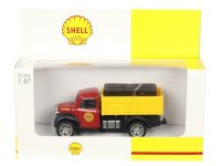 Modell 1:87, Shell Oldtimer mit offenem Anhänger und Ladung