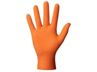 Nitrilhandschuhe „Powergrip“, orange, Gr. XL, 50 Stk