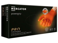 Nitrilhandschuhe „Powergrip“, orange, Gr. XL, 50 Stk