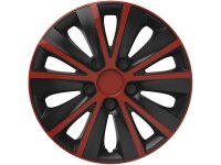 Rapide rot / schwarz 15" Radkappe, 1 Stk