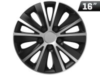 Rapide silber / schwarz 16" Radkappe, 1 Stk