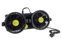 Rotationsventilator 12V/8W, Durchmesser 2x 10 cm, auf der Plattform