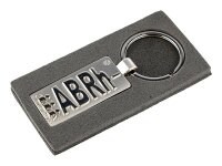 Schlüsselanhänger aus Metall mit dem Blutgruppensymbol ABRh-
