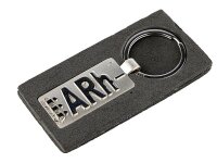 Schlüsselanhänger aus Metall mit dem Blutgruppensymbol ARh-