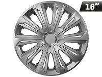 STRONG silber lackierte Radkappen + Ring 16", 4 Stk