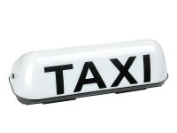 TAXI-Schräglampe, LED, weiß