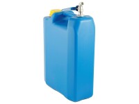 Wasserkanister mit kurzem Metallventil oben, 10L, blau