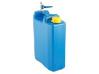 Wasserkanister mit kurzem Metallventil oben, 10L, blau