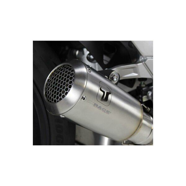 IXRACE MK2 stainless steel muffler for KTM 390 ADVENTURE, silver