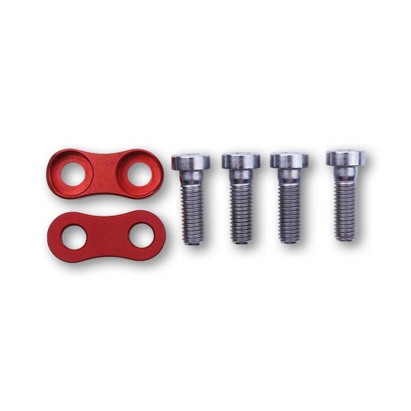 LSL Fixing pieces for 2Slide detent system red. Scope of delivery: 1 pair incl. screws.