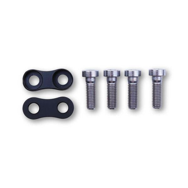 LSL Fixing pieces for 2Slide rest system black. Scope of delivery: 1 pair incl. screws.