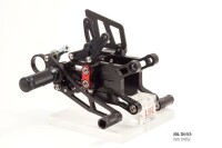 LSL 2-slide footrest system CBR 900RR 00-01, black