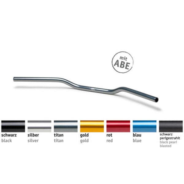 LSL Superbike AN1 aluminum handlebars, 7/8 inch, black bead blasted