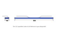 LSL Drag Bar,wide LD2,22mm/chrom,840mm