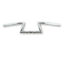 FEHLING Handlebars Z-bar, 1 inch, with notches, high, narrow, chrome