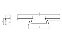 FEHLING Handlebars Z-handlebar made of tube 22 mm í˜ (7/8) high, narrow, black
