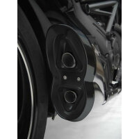 ZARD Ducati Diavel, black, black end cap