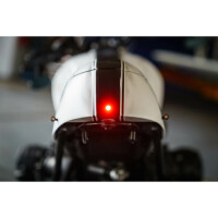 Kellermann LED-Rück-/Bremslicht Bullet Atto, schwarz, klares Glas, E-gepr., für horizontale Montage, Stück