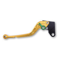 LSL Clutch lever Classic L02R, gold/green, long
