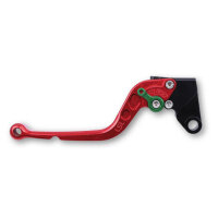LSL Clutch lever Classic L02R, red/green, long