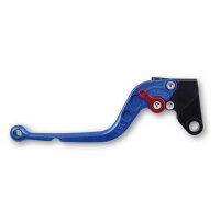 LSL Clutch lever Classic L09R, blue/red, long