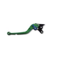 LSL Clutch lever Classic L09R, green/blue, long