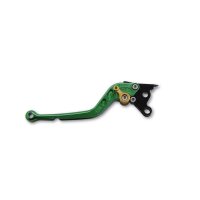 LSL Brake lever Classic R15, green/gold, long