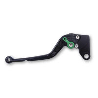 LSL Brake lever Classic R23R, black/green, long