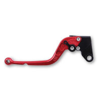 LSL Brake lever Classic R34R, red/black, long