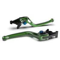 LSL Clutch lever BOW for Brembo 16 RCS, L37R, green/blue