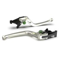 LSL Clutch lever BOW for Brembo 16 RCS, L37R, silver/green