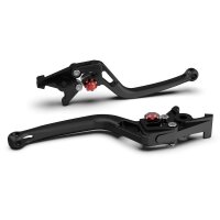 LSL Clutch lever BOW L66R, black bead blasted/red