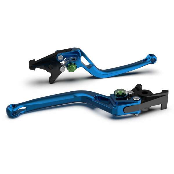 LSL Brake lever BOW for Brembo 15/17/19 RCS, R37R, blue/green