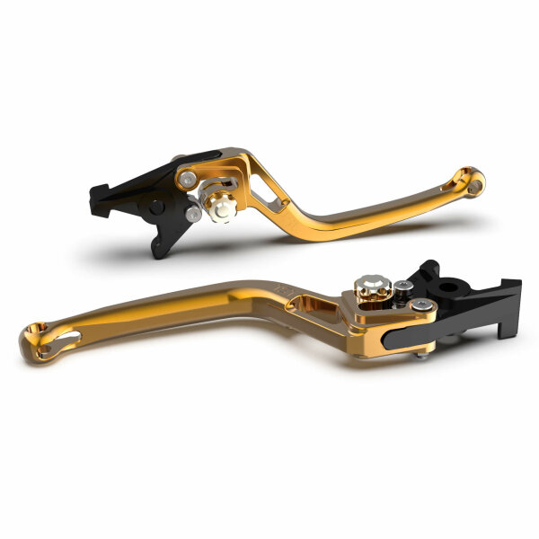 LSL Brake lever BOW for Brembo 15/17/19 RCS, R37R, gold/silver