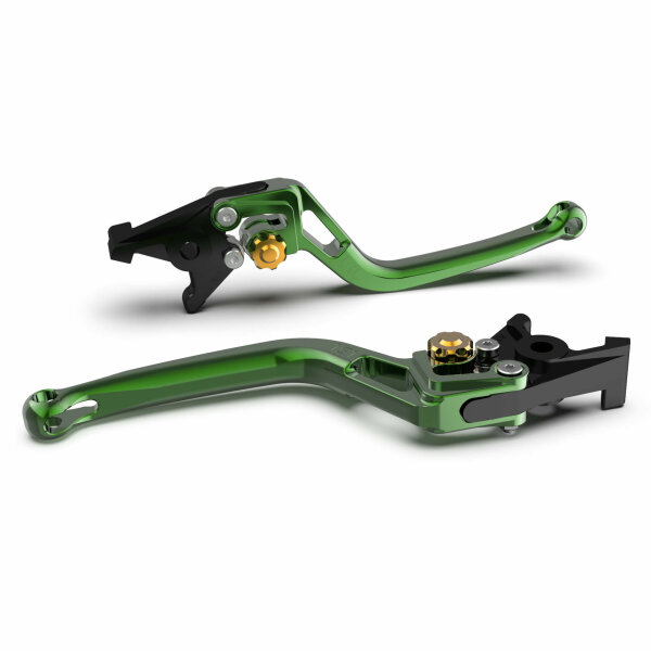 LSL Brake lever BOW for Brembo 15/17/19 RCS, R37R, green/gold