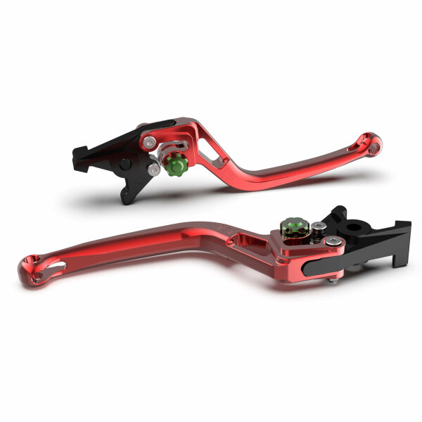 LSL Brake lever BOW for Brembo 15/17/19 RCS, R37R, red/green