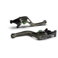 LSL Clutch lever BOW L04, short, anthracite/green