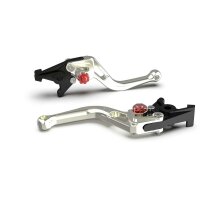 LSL Clutch lever BOW L06, short, silver/red