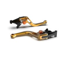 LSL Brake lever BOW R10, short, gold/orange