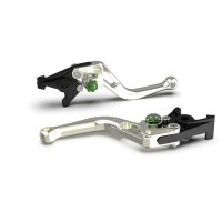LSL Brake lever BOW R15, short, silver/green