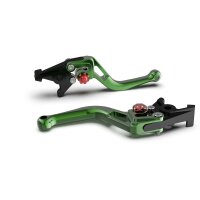 LSL Brake lever BOW R17, short, green/red